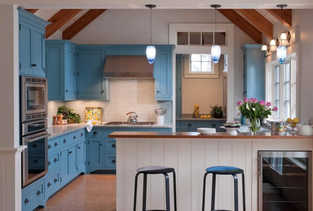 Classic Blue Kitchen Cabinets